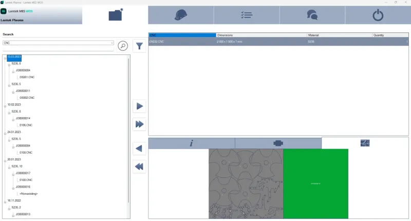 Lantek MES for Workshop Stations