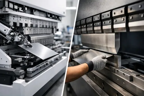 Paneļu locītājs pret liekšanas presi mūsdienu ražošanā